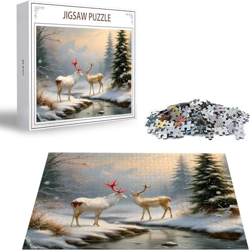 Winter Puzzle 300 Teile Tier Puzzle Erwachsene, Holzpuzzle Erwachsene, DIY Groß Puzzelmatten, Premium Quality Klassische Wooden Jigsaw, Holzpuzzle ab 14 Jahren für Jungen, Geschenke Mädche S-69 Winter Puzzle 300 Teile Tier Puzzle Erwachsene, Holzpuzzle Erwachsene, DIY Groß Puzzelmatten, Premium Quality Klassische Wooden Jigsaw, Holzpuzzle ab 14 Jahren für Jungen, Geschenke Mädche S-69 von Saweefog