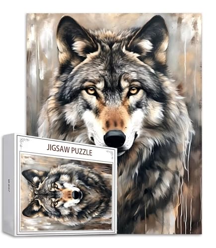 Wolf Puzzle 500 Teile Tier Puzzle Erwachsene, Holzpuzzle Erwachsene, DIY Groß Puzzelmatten, Premium Quality Klassische Wooden Jigsaw, Holzpuzzle ab 14 Jahren für Jungen, Geschenke Mädche S-751 Wolf Puzzle 500 Teile Tier Puzzle Erwachsene, Holzpuzzle Erwachsene, DIY Groß Puzzelmatten, Premium Quality Klassische Wooden Jigsaw, Holzpuzzle ab 14 Jahren für Jungen, Geschenke Mädche S-751 von Saweefog