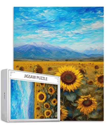 Wolke Puzzle 500 Teile Sonnenblume Puzzle Erwachsene, Holzpuzzle Erwachsene, DIY Groß Puzzelmatten, Premium Quality Klassische Wooden Jigsaw, Holzpuzzle ab 14 Jahren für Jungen, Geschenke Mädche S-997 Wolke Puzzle 500 Teile Sonnenblume Puzzle Erwachsene, Holzpuzzle Erwachsene, DIY Groß Puzzelmatten, Premium Quality Klassische Wooden Jigsaw, Holzpuzzle ab 14 Jahren für Jungen, Geschenke Mädche S-997 von Saweefog