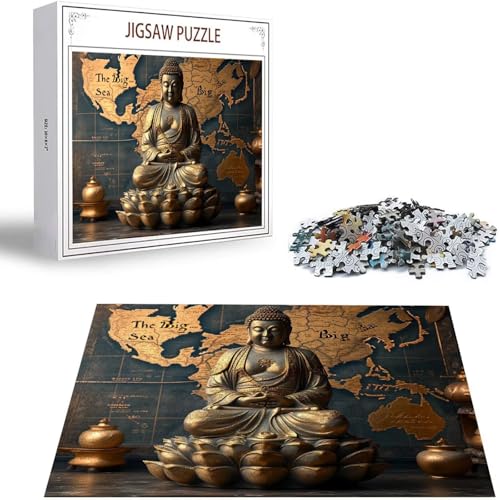 Zen Puzzle 500 Teile Weltkarte Puzzle Erwachsene, Holzpuzzle Erwachsene, DIY Groß Puzzelmatten, Premium Quality Klassische Wooden Jigsaw, Holzpuzzle ab 14 Jahren für Jungen, Geschenke Mädche S-37 Zen Puzzle 500 Teile Weltkarte Puzzle Erwachsene, Holzpuzzle Erwachsene, DIY Groß Puzzelmatten, Premium Quality Klassische Wooden Jigsaw, Holzpuzzle ab 14 Jahren für Jungen, Geschenke Mädche S-37 von Saweefog