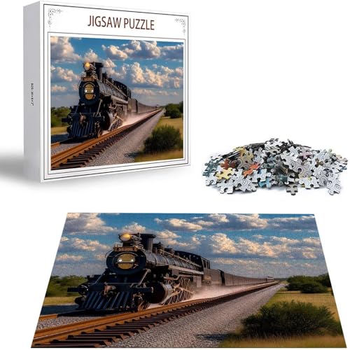 Zug Puzzle 500 Teile Landschaft Puzzle Erwachsene, Holzpuzzle Erwachsene, DIY Groß Puzzelmatten, Premium Quality Klassische Wooden Jigsaw, Holzpuzzle ab 14 Jahren für Jungen, Geschenke Mädche S-228 Zug Puzzle 500 Teile Landschaft Puzzle Erwachsene, Holzpuzzle Erwachsene, DIY Groß Puzzelmatten, Premium Quality Klassische Wooden Jigsaw, Holzpuzzle ab 14 Jahren für Jungen, Geschenke Mädche S-228 von Saweefog