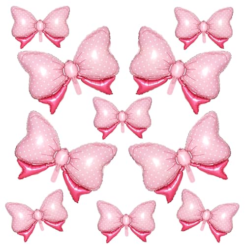 10 Stück Rosa Schleife Ballon, Hellrosa Schleifen Ballons, Pastell Riesen Bogen Folienballon mit zwei Größen für Geburtstag Baby Shower Mädchen Frauen Party Hochzeit Brautdusche 10 Stück Rosa Schleife Ballon, Hellrosa Schleifen Ballons, Pastell Riesen Bogen Folienballon mit zwei Größen für Geburtstag Baby Shower Mädchen Frauen Party Hochzeit Brautdusche von Saxuxu