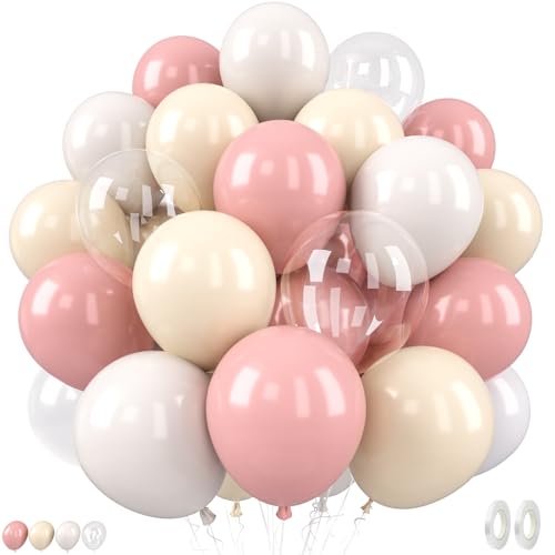 Luftballons im Retro-Stil, Altrosa-Weiß, 30,5 cm, Blush Pink, Transparent, Sand, Weiß, Rosa, Aprikose, Chrom, Nude-Ballons für Mädchen, Kinder, Brautschmuck, Babyparty, Boho, Geburtstagsparty Luftballons im Retro-Stil, Altrosa-Weiß, 30,5 cm, Blush Pink, Transparent, Sand, Weiß, Rosa, Aprikose, Chrom, Nude-Ballons für Mädchen, Kinder, Brautschmuck, Babyparty, Boho, Geburtstagsparty von Saxuxu