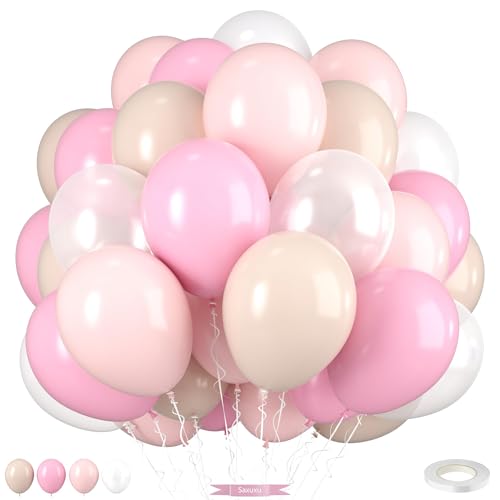Staubige rosa Luftballons, 30,5 cm, Pastell-Macaron-Rosa und weißer Sand, Nude, Beige, Perlweiß, Boho-Ballons für Kinder, Mädchen, Frauen, Geburtstag, Party, Hochzeit, Verlobung Staubige rosa Luftballons, 30,5 cm, Pastell-Macaron-Rosa und weißer Sand, Nude, Beige, Perlweiß, Boho-Ballons für Kinder, Mädchen, Frauen, Geburtstag, Party, Hochzeit, Verlobung von Saxuxu
