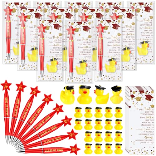 Sayglossy Stern-Kugelschreiber, Abschlusskappe, Kunstharz, Ente zum Aufheitern, Party, Gastgeschenke für Gäste und Studenten, 20 Sets von Sayglossy
