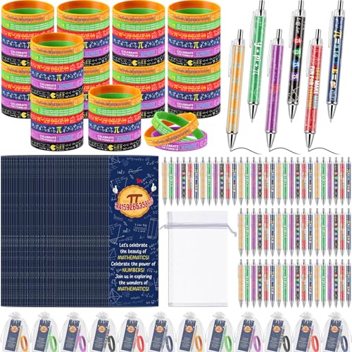Sayglossy 60 Sets Mathematik-Geschenke, Bulk Pi Silikon-Armbänder, lustige Mathematik-Armbänder mit Symbol-Lesezeichen und Stiften, Preis für Studenten, Lehrer, Mathematik-Liebhaber, Abschluss Sayglossy 60 Sets Mathematik-Geschenke, Bulk Pi Silikon-Armbänder, lustige Mathematik-Armbänder mit Symbol-Lesezeichen und Stiften, Preis für Studenten, Lehrer, Mathematik-Liebhaber, Abschluss von Sayglossy