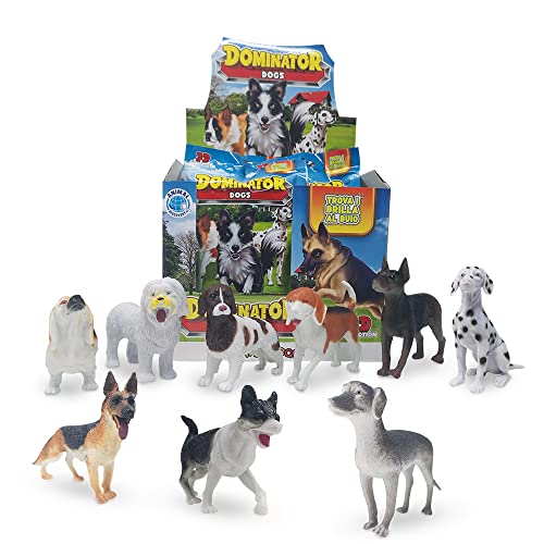 Sbabam s.r.l. Dominator Dogs, Packung mit 4 verschiedenen Motiven, 3D-Kollektion, realistische Hunde von Sbabam s.r.l.