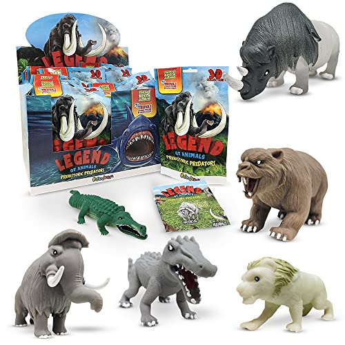 Sbabam s.r.l. Prehistoric Predators Pack 3 Beutel mit verschiedenen Motiven. prähistorische Tiere 3D Kollektion. Legend of Tiere von Sbabam