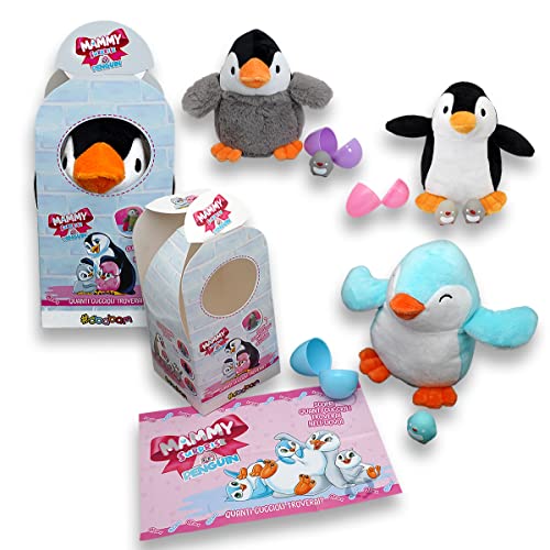 #sbabam Mammy Surprise Penguin, Super Weiches Pinguin Kuscheltier mit Niedlichen Jungen, Plüschtier mit Tragetasche, Spielzeug ab 3 Jahre mit Tiere Figuren als Baby Geschenk, 34x25 cm #sbabam Mammy Surprise Penguin, Super Weiches Pinguin Kuscheltier mit Niedlichen Jungen, Plüschtier mit Tragetasche, Spielzeug ab 3 Jahre mit Tiere Figuren als Baby Geschenk, 34x25 cm von #sbabam