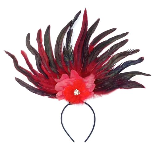 Sbshiouu Elegantes, gefiedertes Haarband, Cosplay, Haarschmuck, modisches Haarteil, Kostüm, Kopfbedeckung für Partys Sbshiouu Elegantes, gefiedertes Haarband, Cosplay, Haarschmuck, modisches Haarteil, Kostüm, Kopfbedeckung für Partys von Sbshiouu