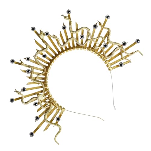 Sbshiouu Punk Dark Styles Schlange Kopfschmuck Cosplay Stirnband Haarteile für einzigartige Mode Statement und Mysterious Sbshiouu Punk Dark Styles Schlange Kopfschmuck Cosplay Stirnband Haarteile für einzigartige Mode Statement und Mysterious von Sbshiouu