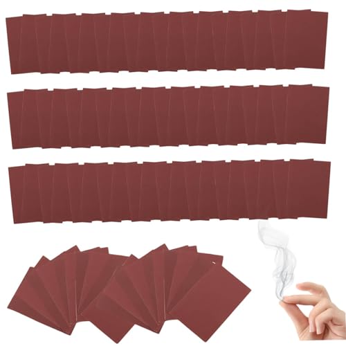 Sbyhbhyds 100 Stück Finger-Rauch-Zaubertrick-Bomben Papier,Halloween Requisiten,einfache Nahaufnahme-Tricks,magische Höllenshow-Werkzeuge,sicher einfach verwenden, lustige Karte Fantasy Requisiten von Sbyhbhyds