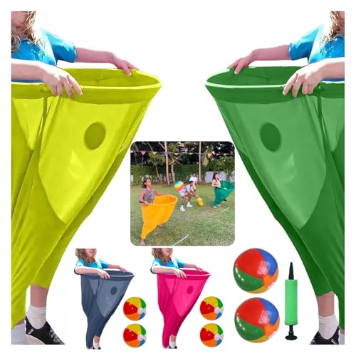 Sbyhbhyds Oma-Hosen-Spiel für Garten, 1 übergroße Hose+2 elastische Bälle+Pumpe,Outdoor-Spiel,Hinterhofpartys, Sportfest, riesige Hüpfball-Wurfspiele,Team-Staffel-Set für Familientreffen (Yellow) Sbyhbhyds Oma-Hosen-Spiel für Garten, 1 übergroße Hose+2 elastische Bälle+Pumpe,Outdoor-Spiel,Hinterhofpartys, Sportfest, riesige Hüpfball-Wurfspiele,Team-Staffel-Set für Familientreffen (Yellow) von Sbyhbhyds