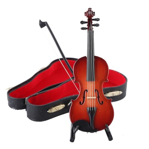 Mini Violine Modell 8cm Realistische Dekorative Miniaturgeige Nicht Funktional Und Inklusive Ständer Etui Leder O5N2 Mini Violine Modell 8cm Realistische Dekorative Miniaturgeige Nicht Funktional Und Inklusive Ständer Etui Leder O5N2 von Sbyzm
