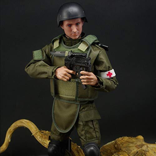 Scakbyer 30.5 cm Actionfiguren Militär Set, Maßstab 1/6 Actionfiguren Set mit Waffen und Zubehör - Typ H - Medical Guard Soldat Scakbyer 30.5 cm Actionfiguren Militär Set, Maßstab 1/6 Actionfiguren Set mit Waffen und Zubehör - Typ H - Medical Guard Soldat von Scakbyer