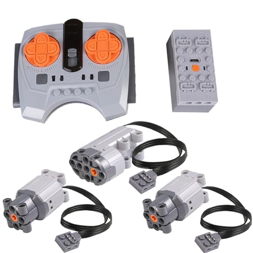 Scakbyer 5St. Technik Power Function Set kompatibel mit Technic Autos, Include 1 x APP Fernbedienung, 1 x Lithium-Batteriebox, 1 x Steering Motor, 2 x L-Motor Scakbyer 5St. Technik Power Function Set kompatibel mit Technic Autos, Include 1 x APP Fernbedienung, 1 x Lithium-Batteriebox, 1 x Steering Motor, 2 x L-Motor von Scakbyer