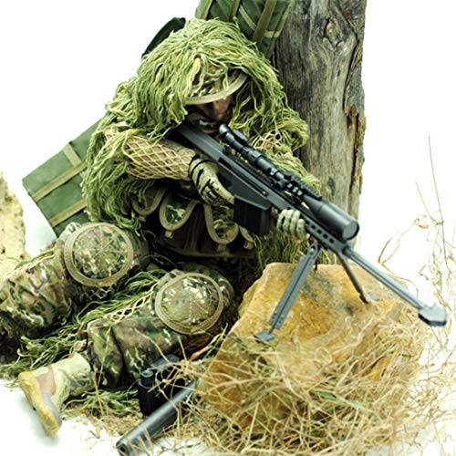 Scakbyer Military Soldier Actionfiguren Set, 12 Zoll 1/6 Maßstab Actionfiguren Set mit Waffen und Kleidungszubehör - Typ L - All Terrain Sniper Soldat Scakbyer Military Soldier Actionfiguren Set, 12 Zoll 1/6 Maßstab Actionfiguren Set mit Waffen und Kleidungszubehör - Typ L - All Terrain Sniper Soldat von Scakbyer