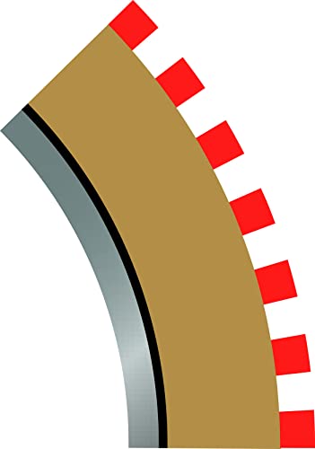 Randstreifen, außen, für Kurve, Radius 2, 45°, 4 Stück Randstreifen, außen, für Kurve, Radius 2, 45°, 4 Stück von Scalextric