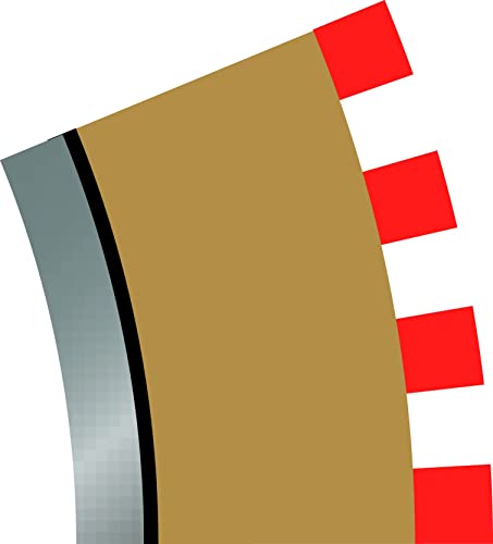 Randstreifen, innen, für Kurve, Radius 2, 22,5°, 4 Stück von Scalextric