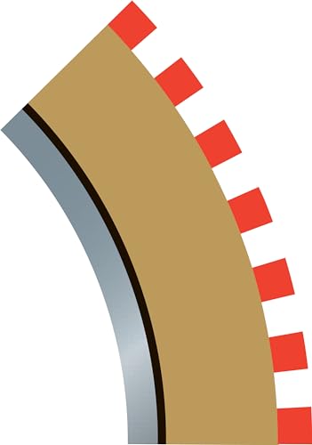 Randstreifen, innen, für Kurve, Radius 2, 45°, 4 Stück Randstreifen, innen, für Kurve, Radius 2, 45°, 4 Stück von Scalextric
