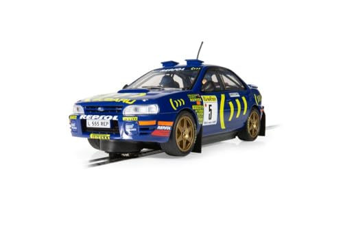 Scalextric C4555 1:32 Subaru Impreza WRC C. Sainz 1995 HD - Slotcar, Rennbahn, Auto für Rennbahn, Rennbahnauto, Rennbahn, Blue von Scalextric