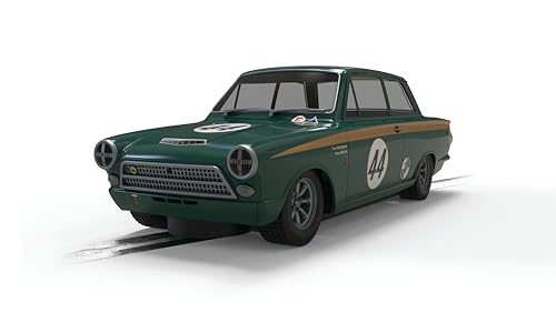 Scalextric C4540 1:32 Ford Lotus Cortina GW2023 JOR./Dic. - Slotcar, Rennbahn, Auto für Rennbahn, Rennbahnauto, Rennbahn für Kinder, Kinderspielzeug, Zubehör für Kinderrennbahnen von Scalextric