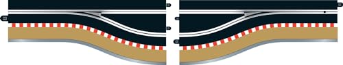 Streckenabschnitt mit Boxengasse (linker Hand), einschließlich Sensor von Scalextric