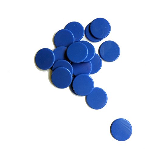 SchachQueen - 100 STK. Plastik Spielmarken Plastechips 19 mm 3/4 inch BLAU SchachQueen - 100 STK. Plastik Spielmarken Plastechips 19 mm 3/4 inch BLAU von SchachQueen