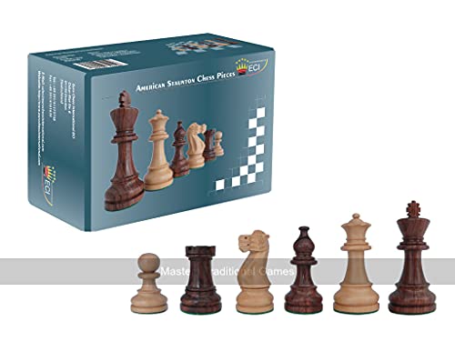 SchachQueen - American Staunton Schachfiguren, Holz, Königshöhe 98 mm, für Erwachsene ab 12 Jahren SchachQueen - American Staunton Schachfiguren, Holz, Königshöhe 98 mm, für Erwachsene ab 12 Jahren von SchachQueen