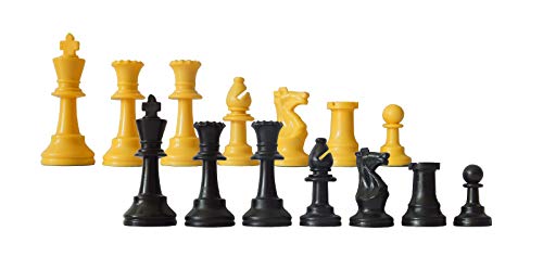 SchachQueen - Schachfiguren Plastik Königshöhe 97 mm gelb/schwarz SchachQueen - Schachfiguren Plastik Königshöhe 97 mm gelb/schwarz von SchachQueen