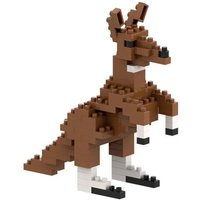 BRIXIES 200002 - Känguru, 3D Konstruktionsbausatz aus Ministeinen, 93 Teile von Schäfer Toy Company GmbH