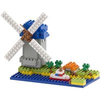BRIXIES 200046 - Windmühle, 3D Konstruktionsbausatz aus Ministeinen, 203 Teile BRIXIES 200046 - Windmühle, 3D Konstruktionsbausatz aus Ministeinen, 203 Teile von Schäfer Toy Company GmbH