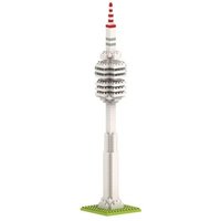 BRIXIES 200057 - Olympiaturm, 3D Konstruktionsbausatz aus Ministeinen, 221 Teile von Schäfer Toy Company GmbH