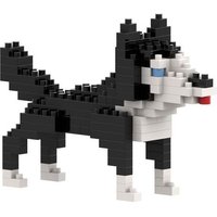 BRIXIES 200068 - Husky, 3D Konstruktionsbausatz aus Ministeinen, 120 Teile von Schäfer Toy Company GmbH
