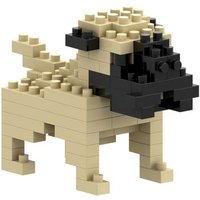 BRIXIES 200069 - Mops, 3D Konstruktionsbausatz aus Ministeinen, 73 Teile von Schäfer Toy Company GmbH