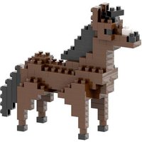 BRIXIES 200070 - Pferd, 3D Konstruktionsbausatz aus Ministeinen, 107 Teile von Schäfer Toy Company GmbH