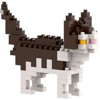 BRIXIES 200071 - Hauskatze, 3D Konstruktionsbausatz aus Ministeinen, 93 Teile von Schäfer Toy Company GmbH