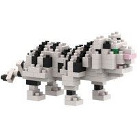 BRIXIES 200073 - Weißer Tiger, 3D Konstruktionsbausatz aus Ministeinen, 155 Teile von Schäfer Toy Company GmbH