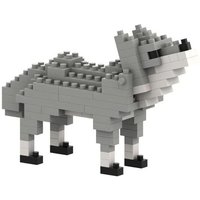 BRIXIES 200075 - Wolf, 3D Konstruktionsbausatz aus Ministeinen, 109 Teile von Schäfer Toy Company GmbH