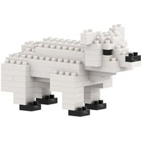 BRIXIES 200111 - Eisbär , 3D Konstruktionsbausatz aus Ministeinen, 90 Teile von Schäfer Toy Company GmbH