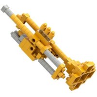 BRIXIES 200123 - Trompete, 3D Konstruktionsbausatz aus Ministeinen, 89 Teile von Schäfer Toy Company GmbH