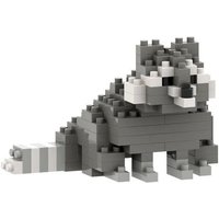 BRIXIES 200131 - Wachbär, 3D Konstruktionsbausatz aus Ministeinen, 96 Teile von Schäfer Toy Company GmbH