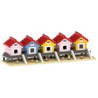 BRIXIES 200141 - Strandhäuser, 3D Konstruktionsbausatz aus Ministeinen, 518 Teile BRIXIES 200141 - Strandhäuser, 3D Konstruktionsbausatz aus Ministeinen, 518 Teile von Schäfer Toy Company GmbH