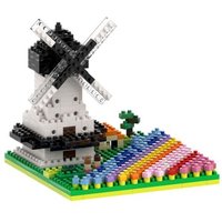 BRIXIES 200144 - Windmühle mit Tulpen, 3D Konstruktionsbausatz aus Ministeinen, 490 Teile BRIXIES 200144 - Windmühle mit Tulpen, 3D Konstruktionsbausatz aus Ministeinen, 490 Teile von Schäfer Toy Company GmbH