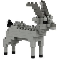 BRIXIES 200155 - Steinbock, 3D Konstruktionsbausatz aus Ministeinen, 90 Teile von Schäfer Toy Company GmbH