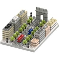 BRIXIES 200167 - Avenue des Champs-Élysées, 3D Konstruktionsbausatz aus Ministeinen, 374 Teile von Schäfer Toy Company GmbH