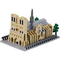 BRIXIES 200168 - Kathedrale notre-Dame, 3D Konstruktionsbausatz aus Ministeinen, 928 Teile von Schäfer Toy Company GmbH