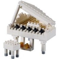 BRIXIES 200177 - Klavier (Fllügel) weiß, 3D Konstruktionsbausatz aus Ministeinen, 134 Teile von Schäfer Toy Company GmbH