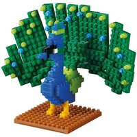 BRIXIES 200279 - Pfau, 3D Konstruktionsbausatz aus Ministeinen, 146 Teile von Schäfer Toy Company GmbH