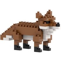 BRIXIES 200283 - Fuchs, 3D Konstruktionsbausatz aus Ministeinen, 74 Teile von Schäfer Toy Company GmbH